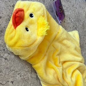 Yellow Duck costume for dog.  Size Medium.